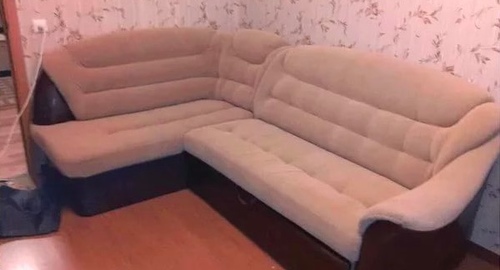 Перетяжка углового дивана. Туринск